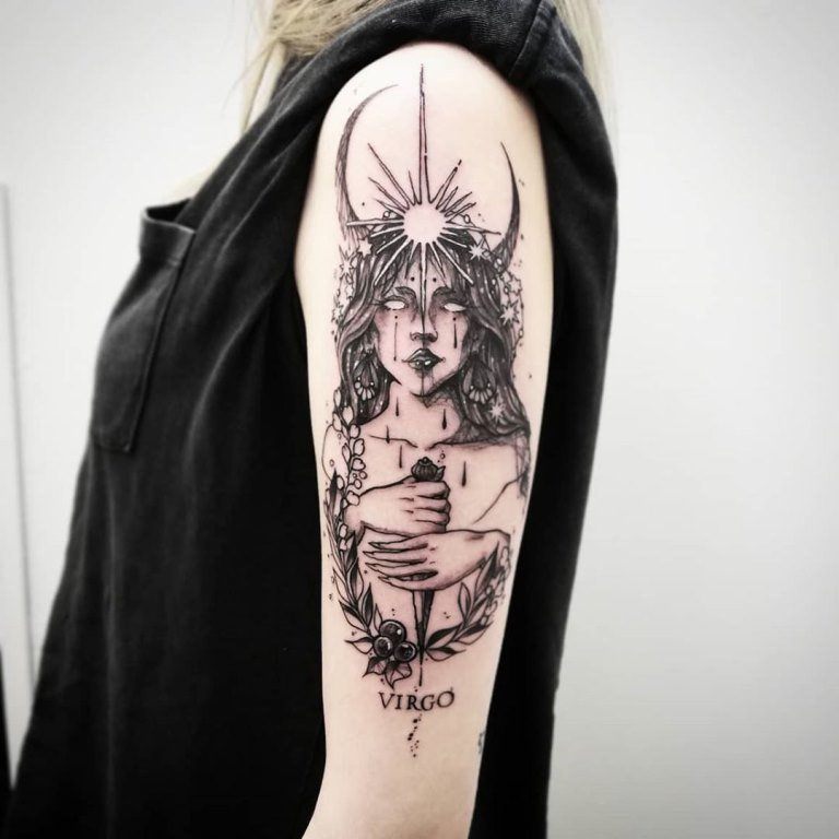 Лучшие идеи дизайна татуировки Девы для мужчины